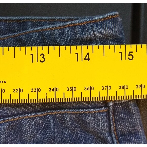 Billabong Y2K Denim Mini Skirt Juniors Size 3 Slit Hem Medium Wash - Picture 6 of 8